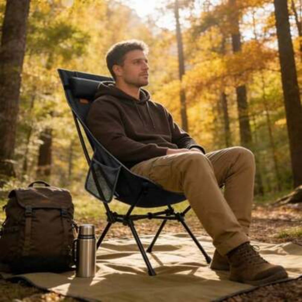 Fishing Backpack - Silla de camping plegable ultraligera con
